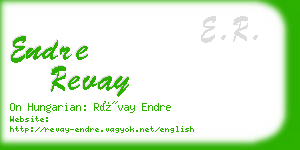 endre revay business card